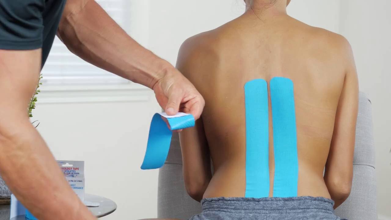 Kinesiology Tape for Lower Back 321 STRONG YouTube
