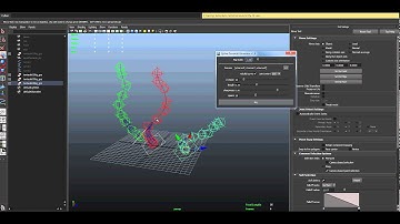 Spline Tentacle Generator Maya rigging tool