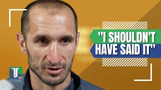 Giorgio Chiellini APOLOGIZES to Riqui Puig for CALLING him a CLOWN