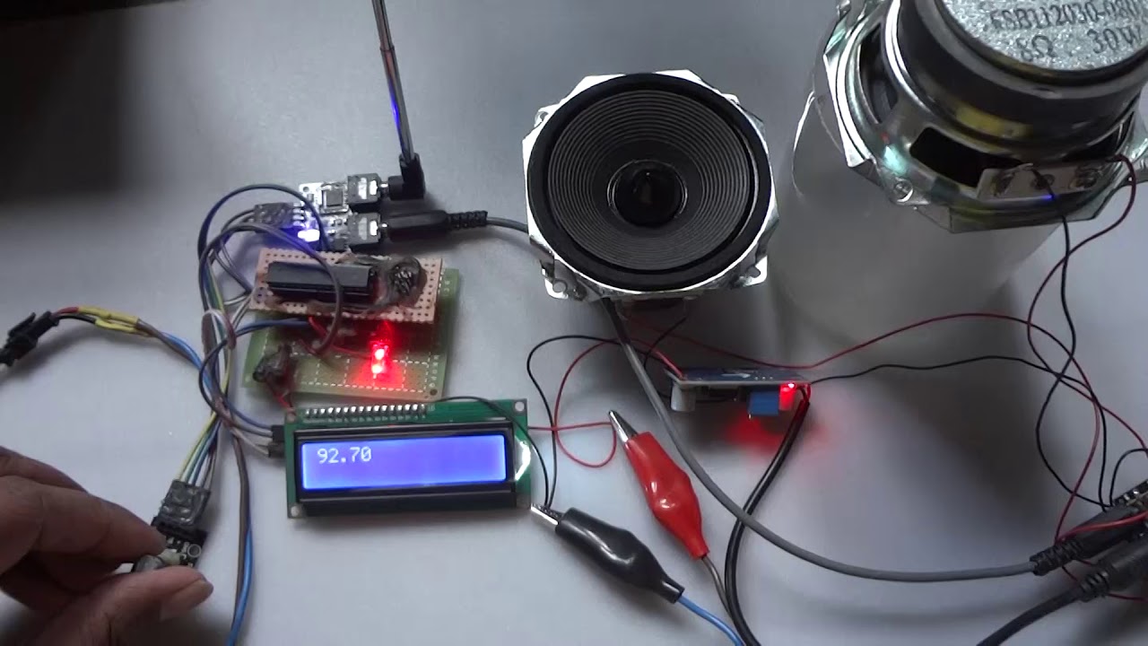 Arduino Atmega8 TEA5767 FM Receiver. - YouTube