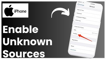 How To Enable Unknown Sources (Iphone) !