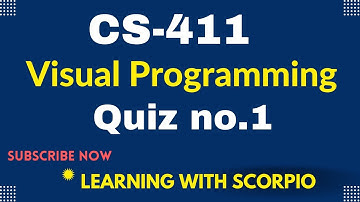 CS411 Quiz No.1 Solution Spring 2022 | CS411 Solved quiz 1 2022 | CS411 solved quiz 1 Spring 2022