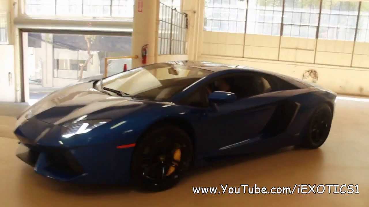 Monterey Blue Lamborghini Aventador LP700-4