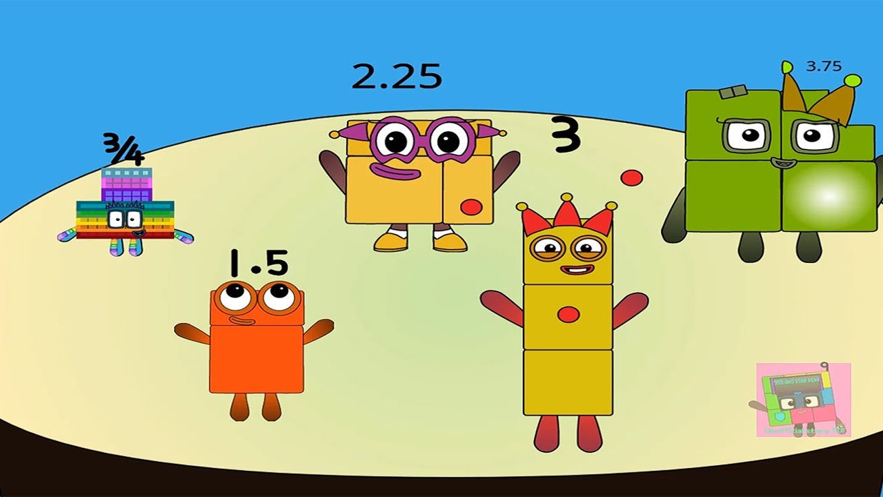 Meet Numberblock 256adding Numbernumberblocks Band But Three Quarters