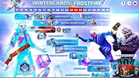 🔥 Winterland Event 2025 All Free And Paid Rewards Review In Video Free Fire Max 🔥#freefire#subscribe