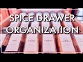 SPICE DRAWER ORGANIZATION and SOLUTIONS