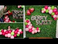 Berry Sweet Strawberry Balloon Garland Backdrop