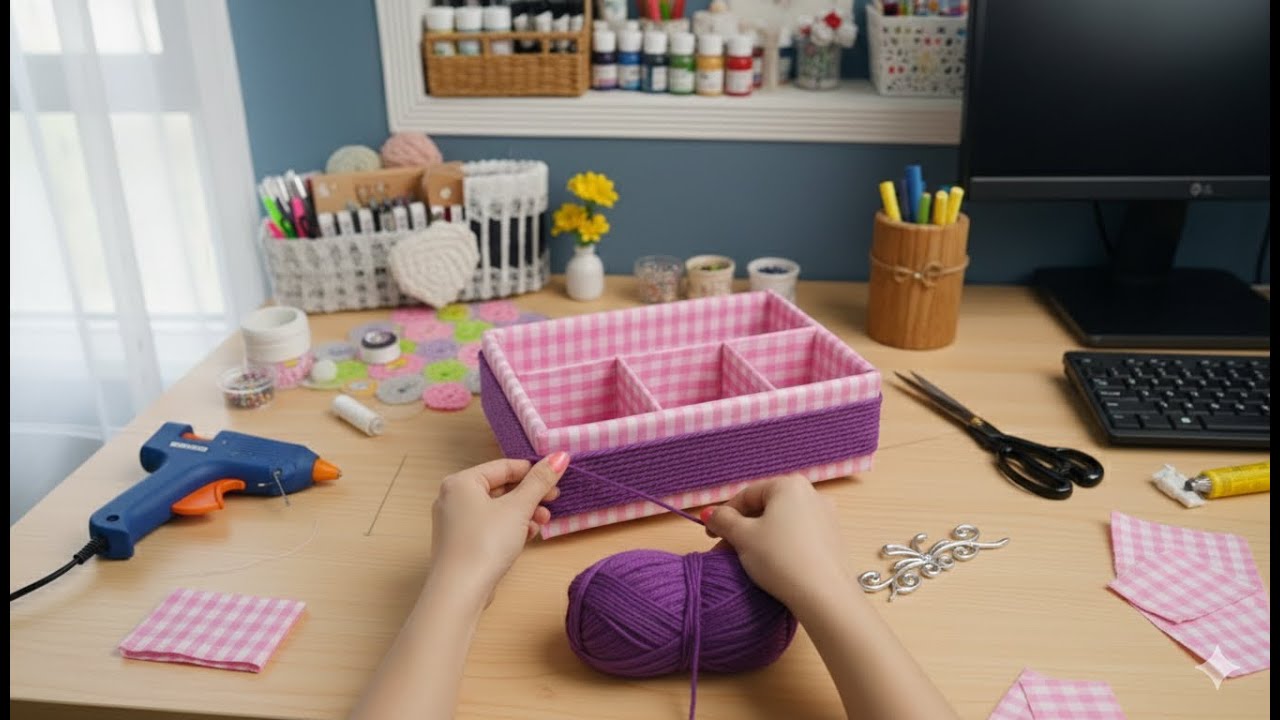 Don’t Throw Cardboard Away! Easy DIY Organizer Box You’ll Love!