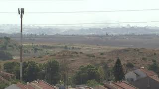 View of Israel-Gaza border