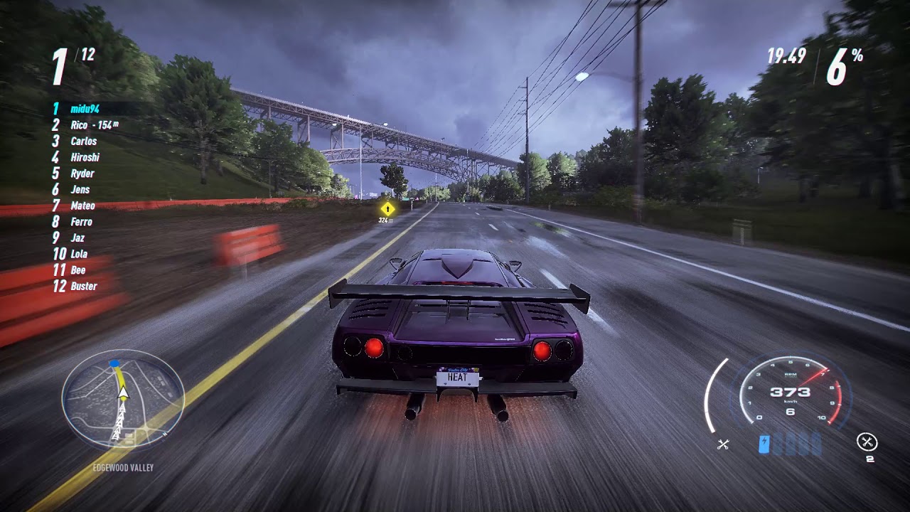 NFS Heat: Lamborghini Diablo SV 400+ Max Build 5.7 V12 + Test Track