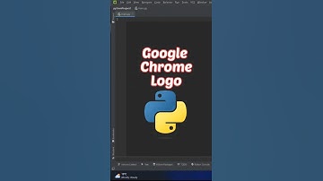 GOOGLE CHROME LOGO with python #python #video