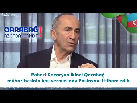 Robert Koçaryan İkinci Qarabağ müharibəsinin baş verməsində Paşinyanı ittiham edib (05.12.2020)