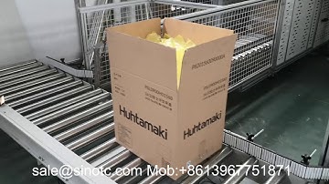 Automatic lids case machine