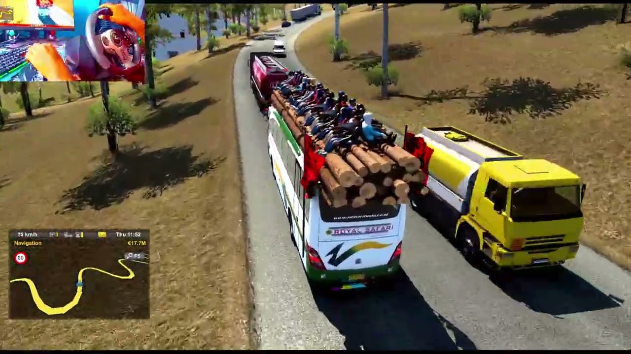 Euro Truck Simulator 2 | Dangerous Realistic Driving with Steering Wheel & Gear Shifter EP07 