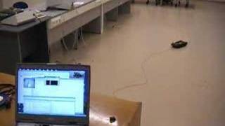 Image processing path following robot