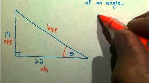 Tangent Ratio - Finding the measure of an angle