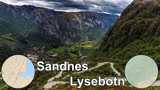 Sandnes to Lysebotn