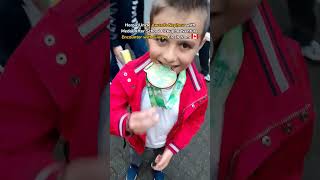 "Heroic Uncle Awards Nephew with Medal After School Pickup