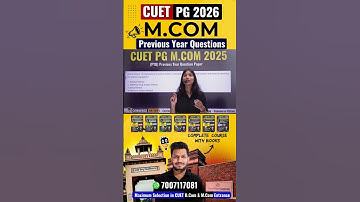 CUET PG M.Com 2026 | Previous Year Question Paper join batch #cuetpg2026 #cuetpgmcom2026 #mcom
