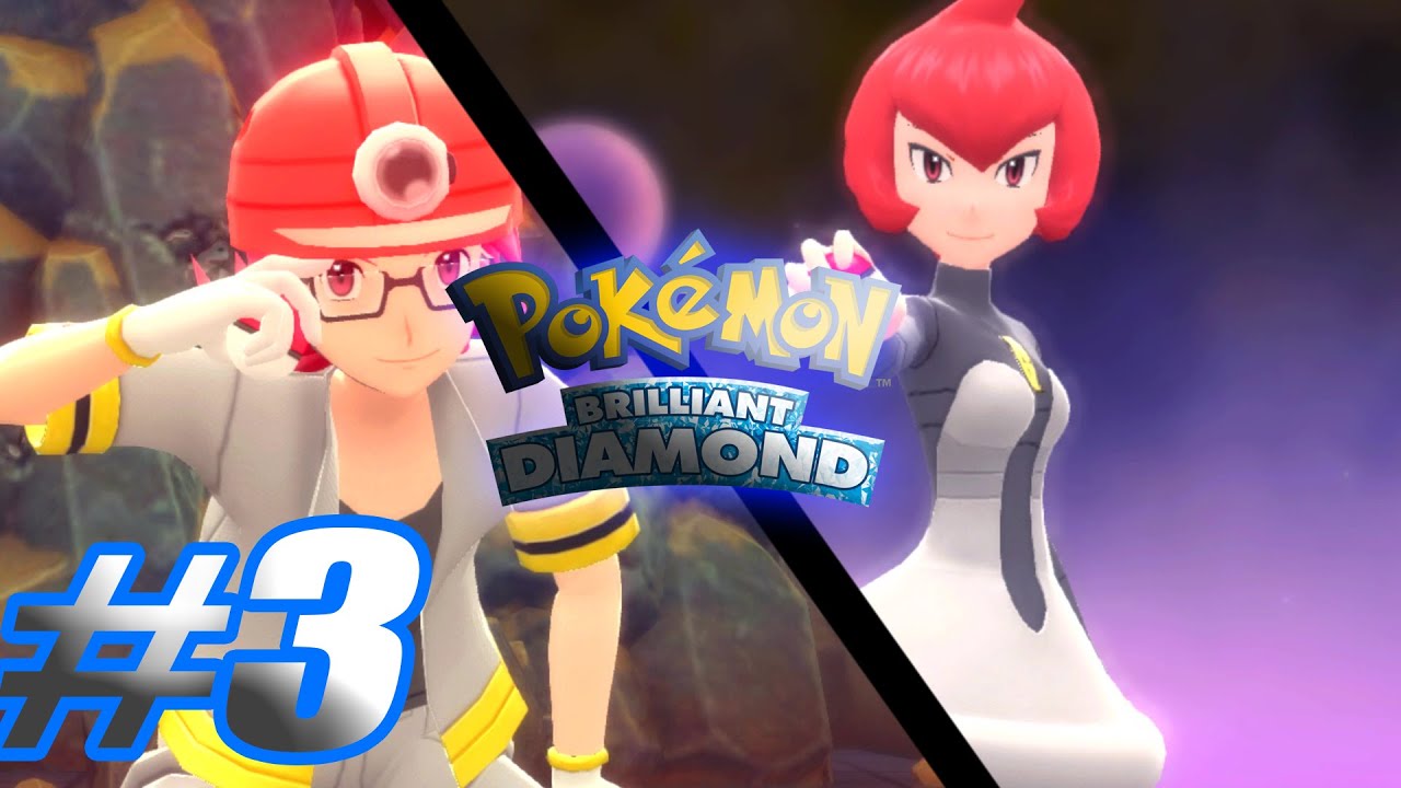 Pokemon Briliant Diamond 3 Gym Leader Roark & Floarama Town YouTube