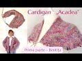 Cardigan acadea cu raglan anatomic lucrat de la bentita partea i