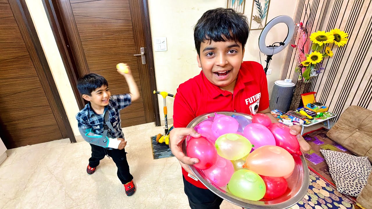 Ballon fight with Hriday and Madhav🤣