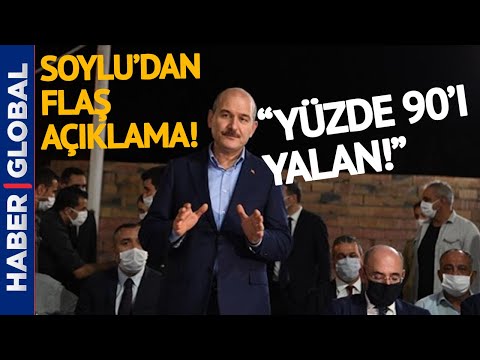 Süleyman Soylu'dan Flaş Orman Yangını Açıklaması: Yüzde 90'ı Yalandı!