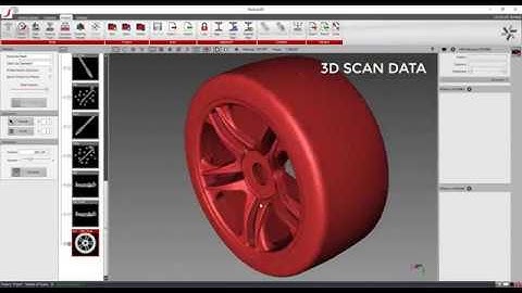 Car tyre + Rim 3D scan & reverse engineering