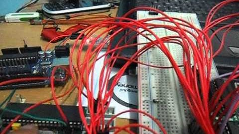 Arduino with Atmega32  control 7 segment 8 DIGI