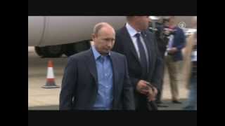 Путин прибыл в Лох Эрн для участия в саммите G8 2013
