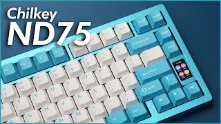 Chilkey ND75 Review | An Insane Value $89 Pre-Built Keyboard With A Screen and Screwless Build