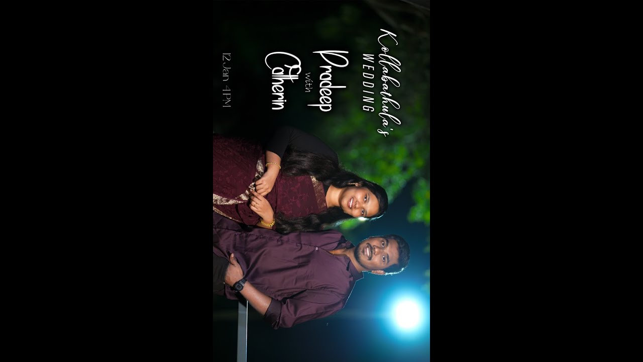 Pradeep & Catherine || Wedding Celebration || 12th Jan 2026 || Dream Destination studio ||