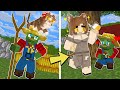 Monster School : Cute CAT Girl and Poor Zombie Farmer - Minecraft Animation