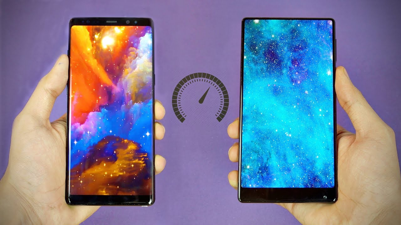 Xiaomi Mi MIX y Samsung Galaxy Note 8 - ¡Prueba de velocidad!