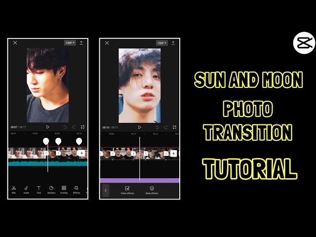 SUN AND MOON EDIT TUTORIAL | PHOTO TRANSITION | CAPCUT TUTORIAL | Asilo Jerome class=