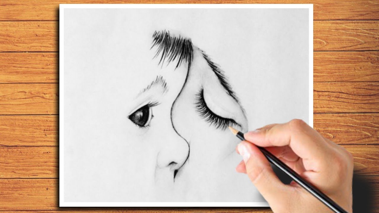 Simply pencil Drawing of Mother and Baby 🤱 - Mother love Pence Drawing 👶 Drawing 💝