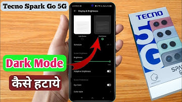 How to remove Tecno Spark Go 5G Dark Mode, How to turn off Tecno Spark Go 5G Dark Mode