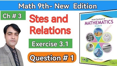 Class 9 Maths I Exercise 3.1 II Question 1 II National Book Foundation II Federal BoardII #taleem
