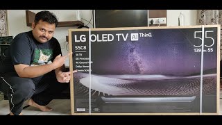 LG C8 55 Inch 4K Cinema HDR OLED TV Unboxing , Setup & Initial Review - The best TV Review