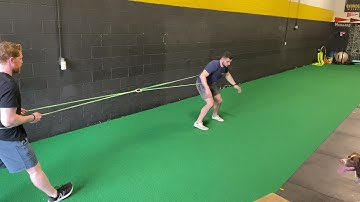 Band Assisted Resisted Crossover Steps