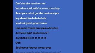 Say Less - JYT lyrics on Spotify 