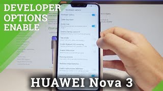How to Unlock Developer Options in HUAWEI Nova 3 - OEM Unlock / USB Debugging |HardReset.Info