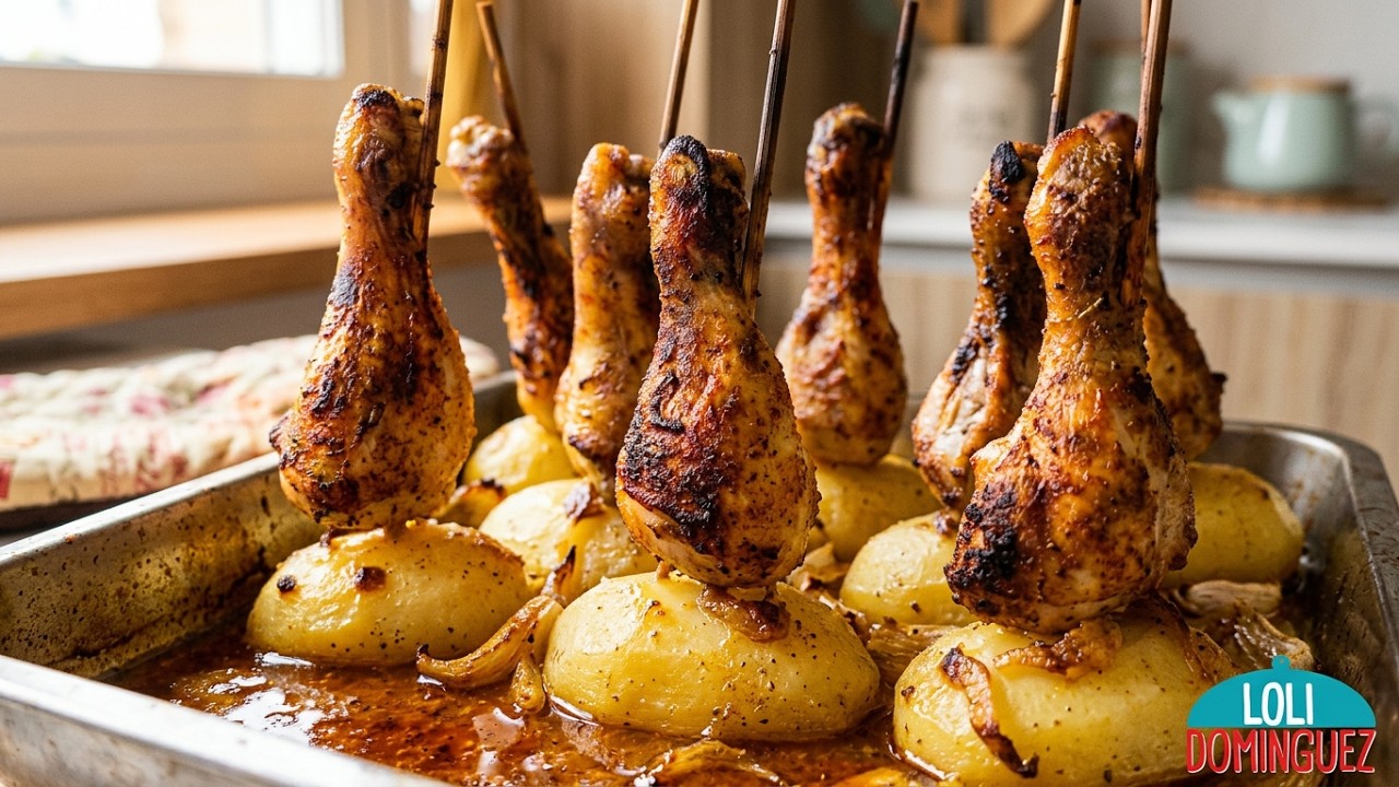 RECETA DE POLLO PINCHADO AL ESTILO TURCO. El marinado le da al pollo un sabor delicioso y jugoso