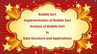 Bubble Sort in Data Structure and Algorithms by Computer Education