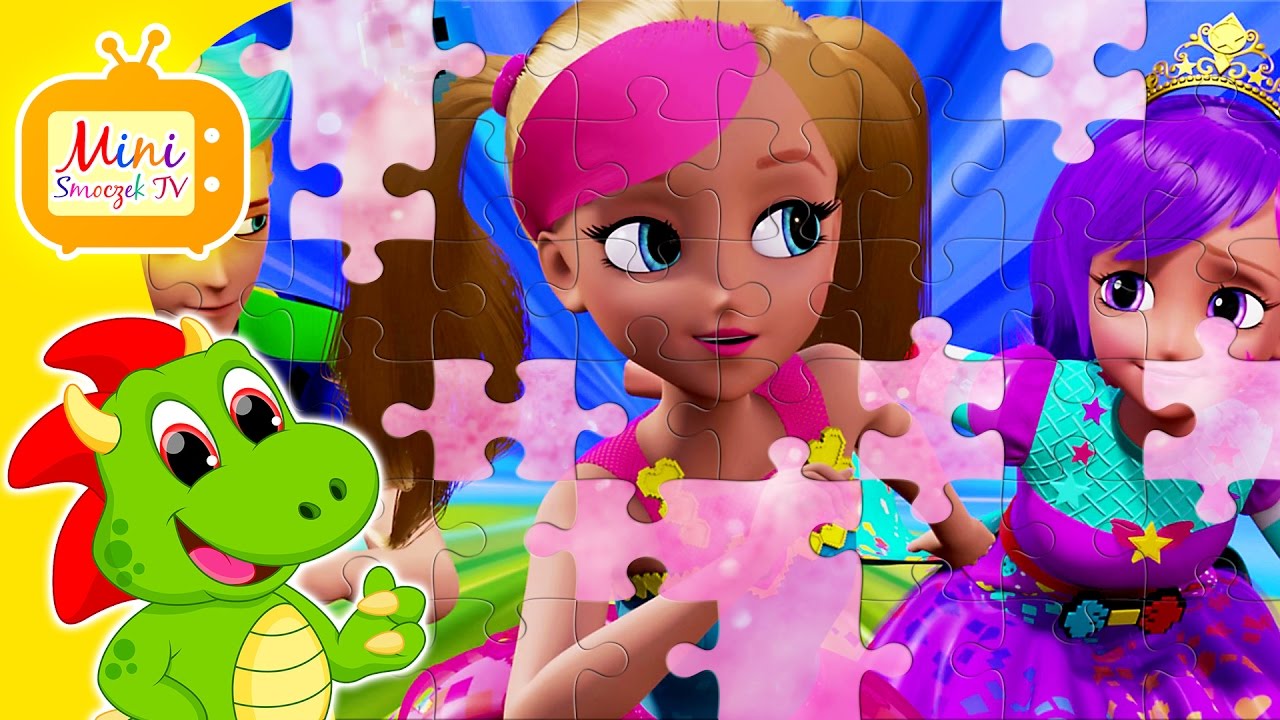 Barbie W Świecie Gier Puzzle Dla Dzieci Z Bajki Gry Zabawki Filmik