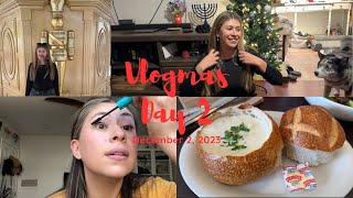 everyday makeup routine & come shopping with me | Vlogmas Day 2