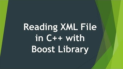 Reading XML with C++ Boost Library