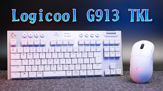 Logicool G913 TKL ホワイト レビュー。至高の白銀ロープロファイルワイヤレスキーボード