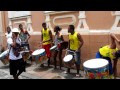 Olodum Saturday Mini-Performance in the Pelourinho, Salvador, Bahia