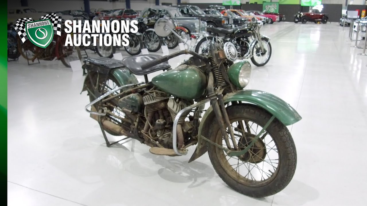 1942 Harley-Davidson WLA 750cc Motorcycle - 2022 Shannons Winter Timed Online Auction